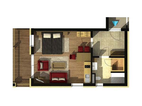 Appartement Sissipark Schönberg-Lachtal studio, met privé-sauna
