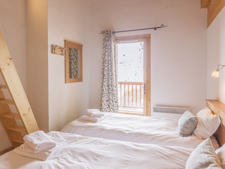 Chalet-appartement Dame Blanche 28 (combinatie 2x 14) personen met twee sauna's