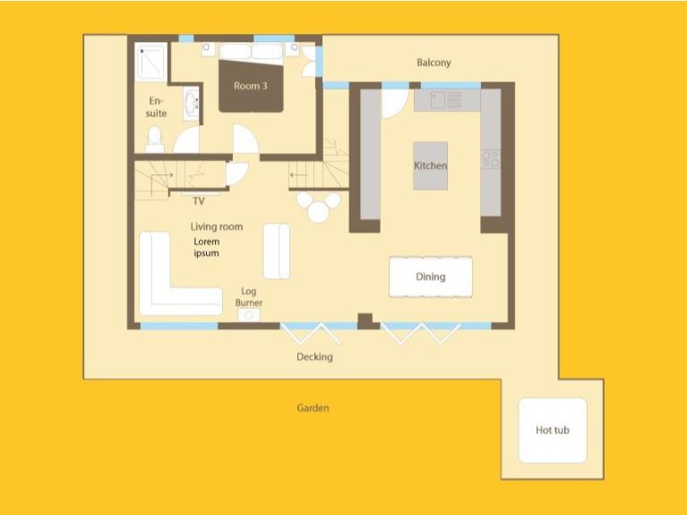 Chalet Les Trois Bonheurs met buiten-whirlpool