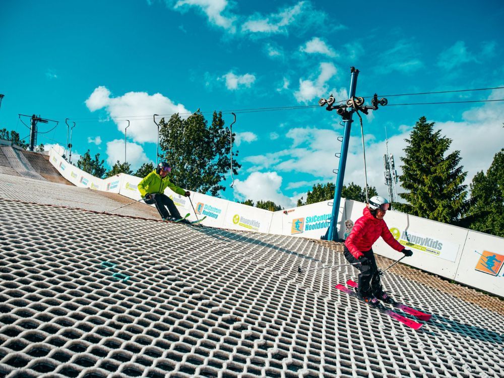 Skiles volwassenen borstelbaan Skicentrum Hoofddorp