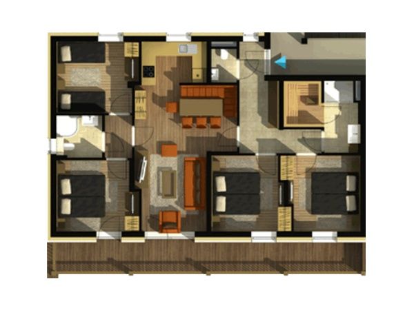 Appartement Sissipark Schönberg-Lachtal met privé-sauna