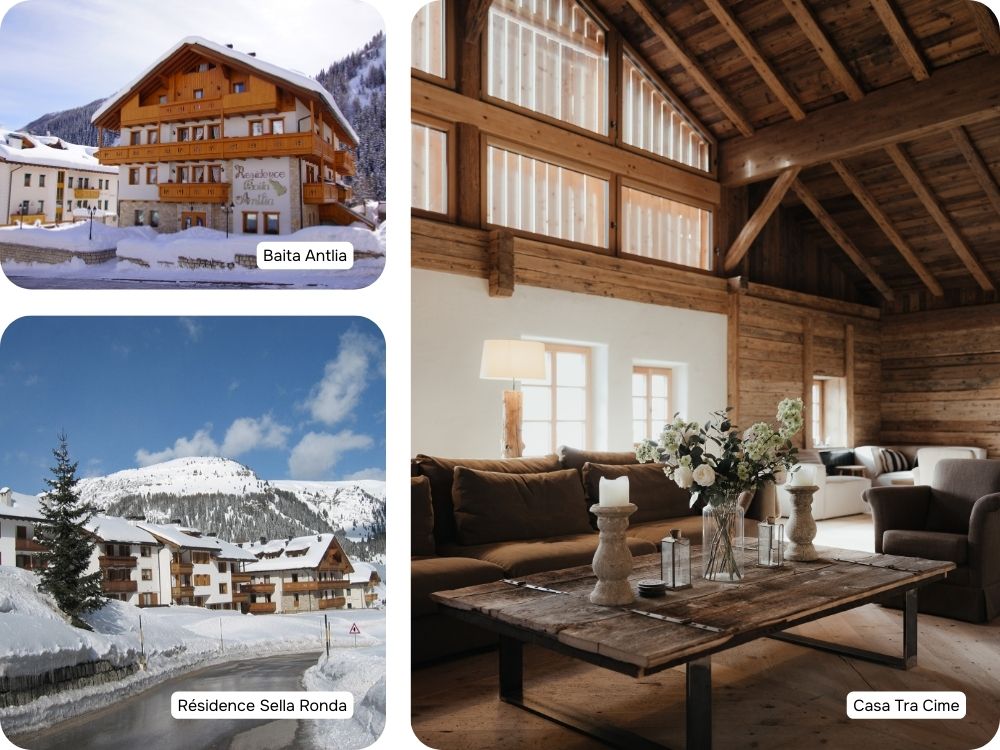 Accommodaties skivakantie Arabba Marmolada in maart