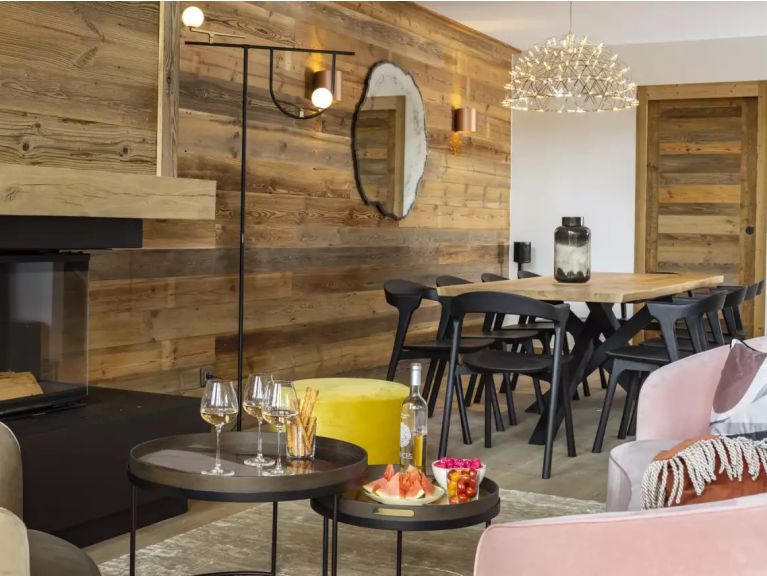 Chalet Caseblanche McFoggin met open haard en sauna