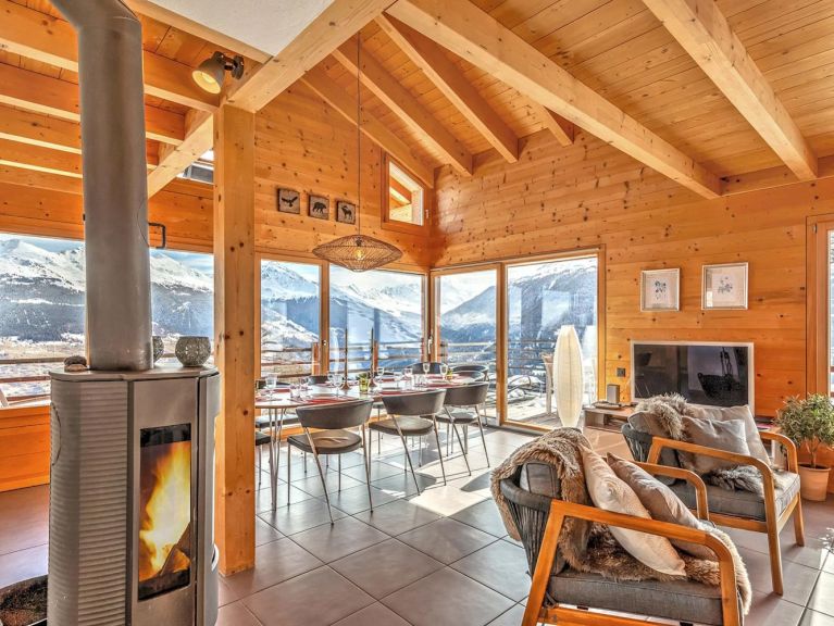 Chalet sur Piste met privé-sauna