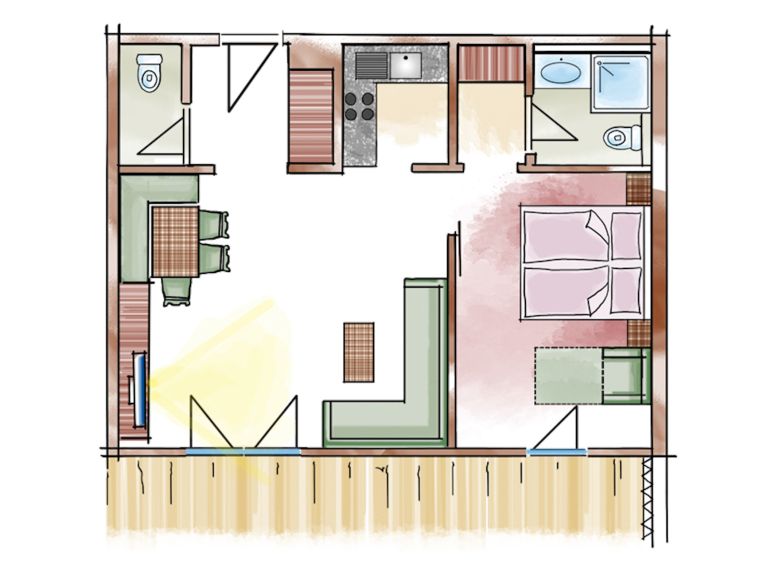 Appartement Sonneck 3 personen