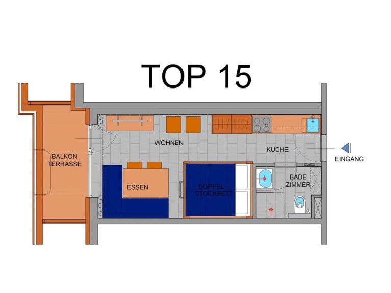 Appartement Wiesberg Studio, nr. 15