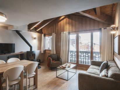 Chalet-appartement Montagnettes Oxalys met open haard-2