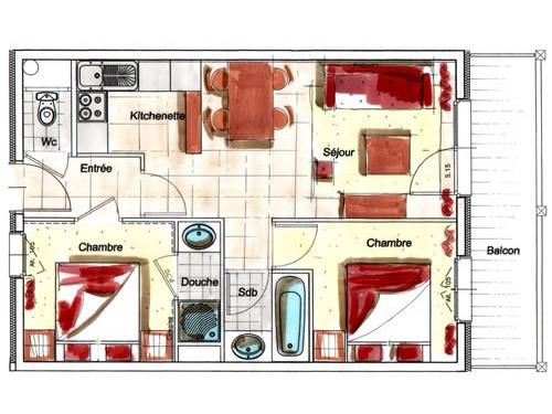 Chalet-appartement des Neiges Hermine