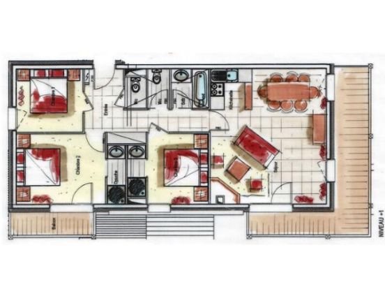 Chalet-appartement Chalet des Neiges - Plein Sud-13