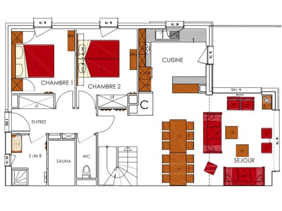 Chalet-appartement Dame Blanche-18