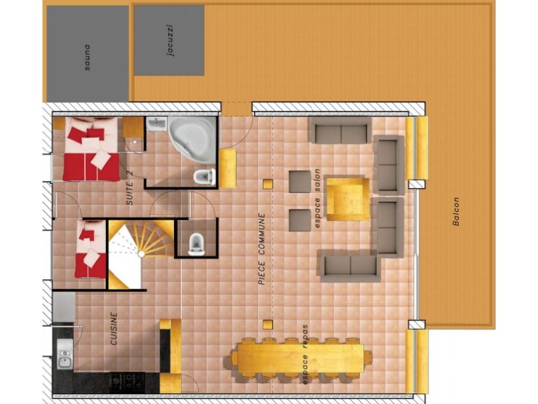 Chalet Loriquet Jaune