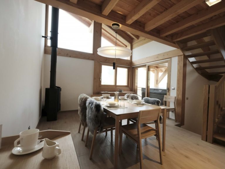 Chalet Caseblanche zondag t/m zondag Landenoire met houtkachel, sauna en whirlpool