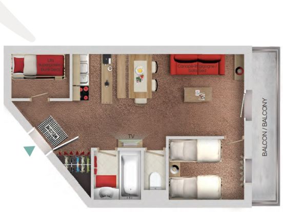 Chalet-appartement Le Cheval Blanc-8