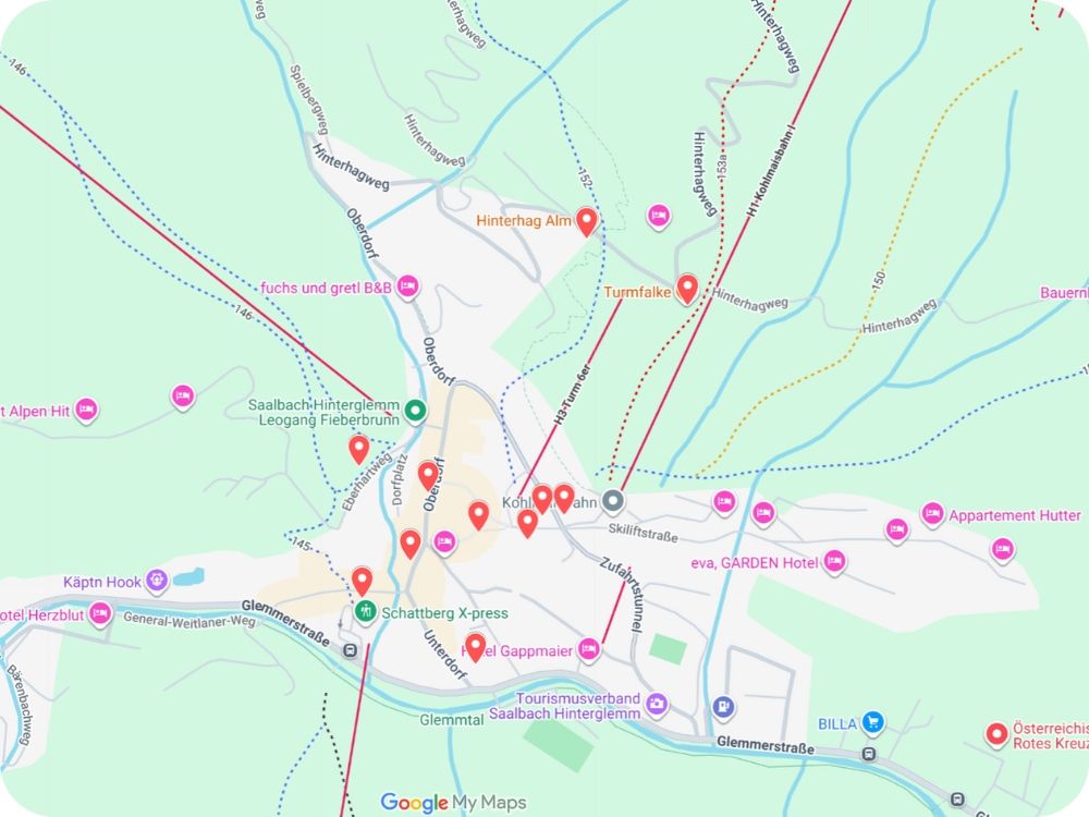 apr&egrave;s-ski-bars saalbach
