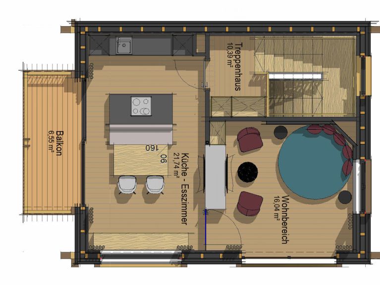 Chalet-appartement The Peak Black Stone Chalet