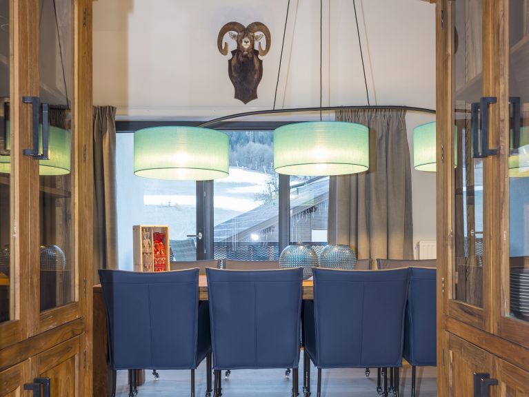 Appartement Kristall Plaza Niederau Penthouse met open haard en privé-sauna