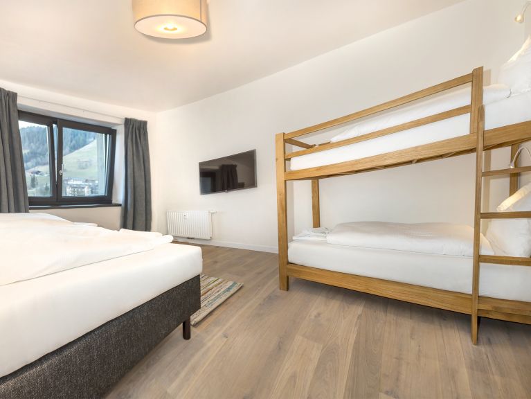 Appartement Kristall Plaza Niederau Penthouse met open haard en privé-sauna