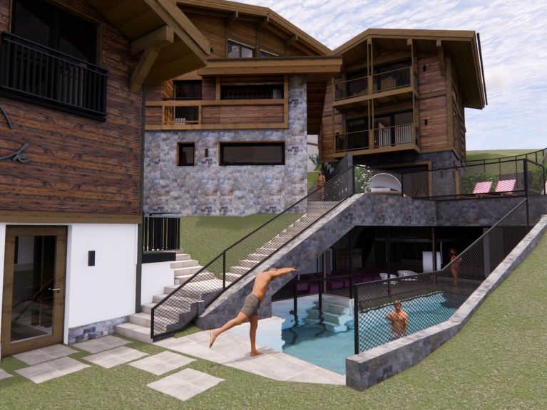 Chalet-appartement The Peak Black Stone Chalet