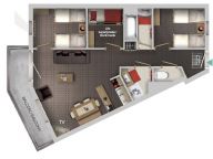 Appartement Village Montana met cabine - Gebouw Soleil-9