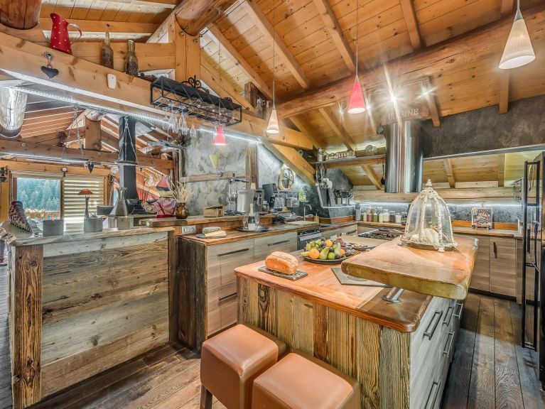Chalet Iseran met buiten-whirlpool, sauna en hammam
