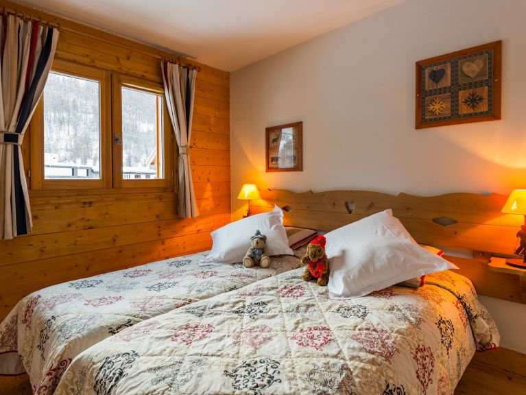 Chalet-appartement Le Hameau du Rocher Blanc met slaaphoek