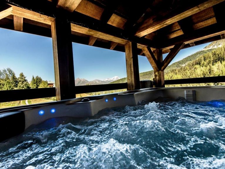 Chalet du Cocoon Pierra Menta 2 met sauna en gedeelde buiten-whirlpool