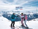 Sneeuwzeker skiën in Franse Alpen