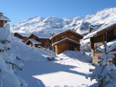 Piste langs chalet