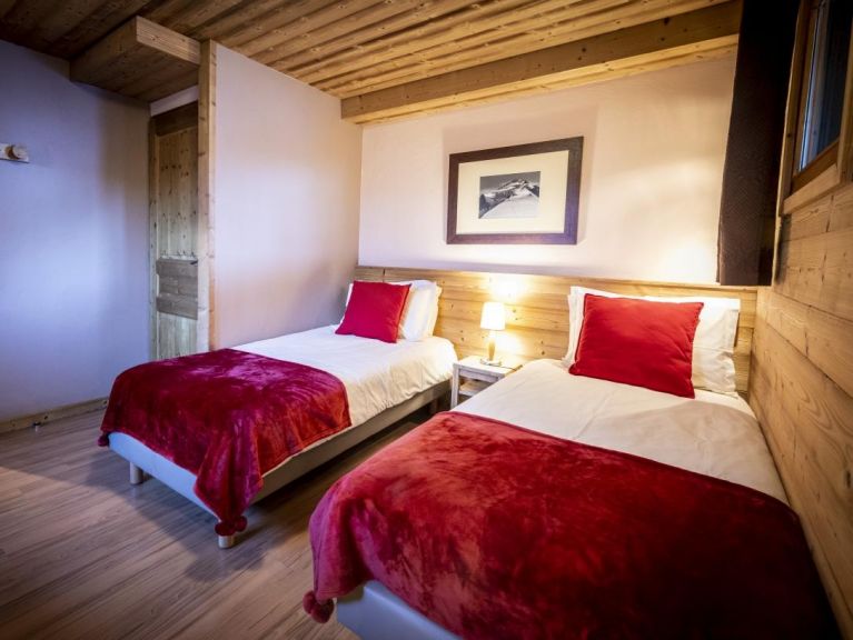 Chalet du Cocoon Pierra Menta 2 met sauna en gedeelde buiten-whirlpool